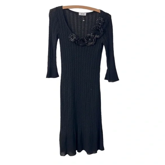 Moschino Cheap and Chic Black Knit Dress 4 - Picture 3 of 5